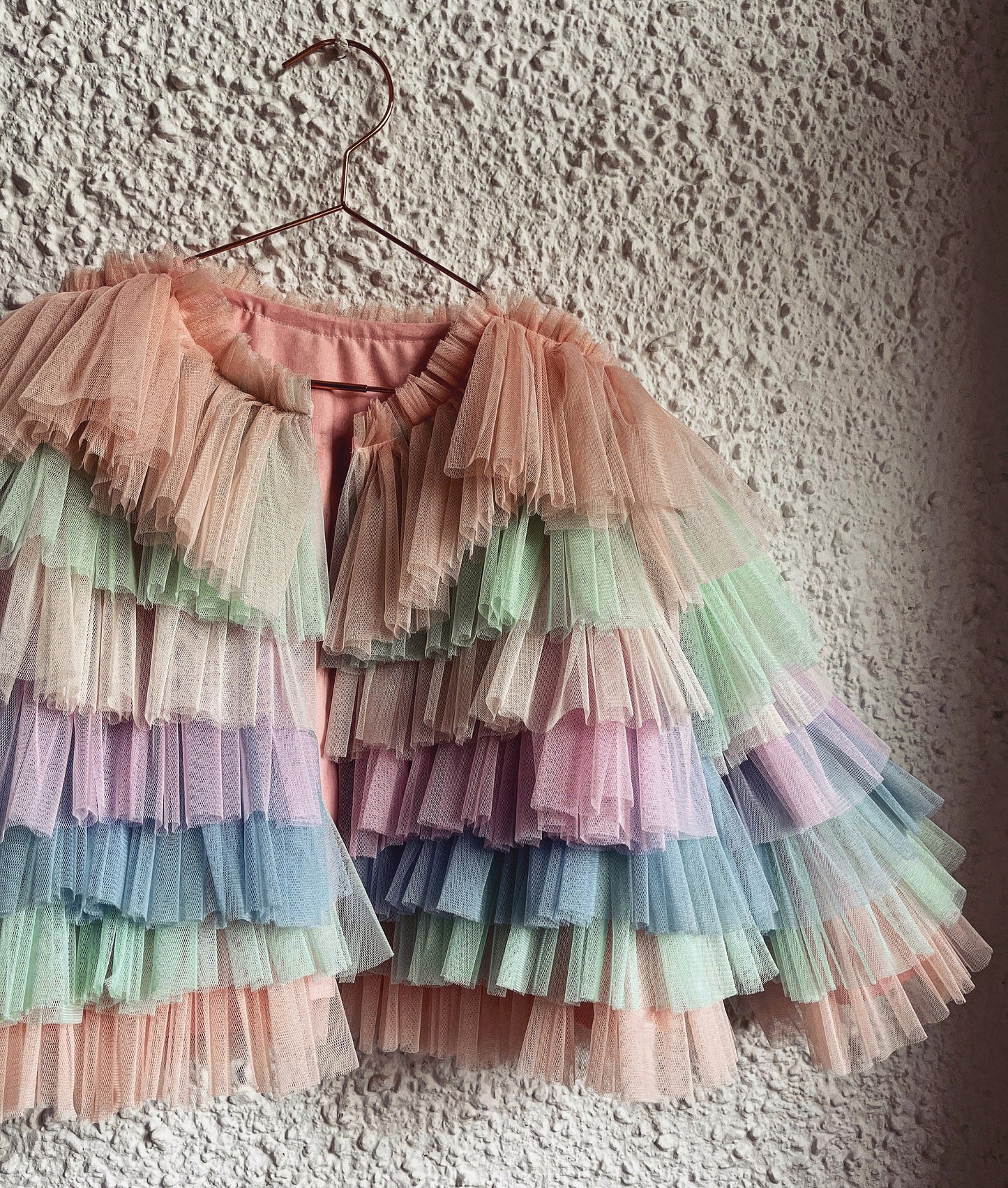 pastel ruffle jacket