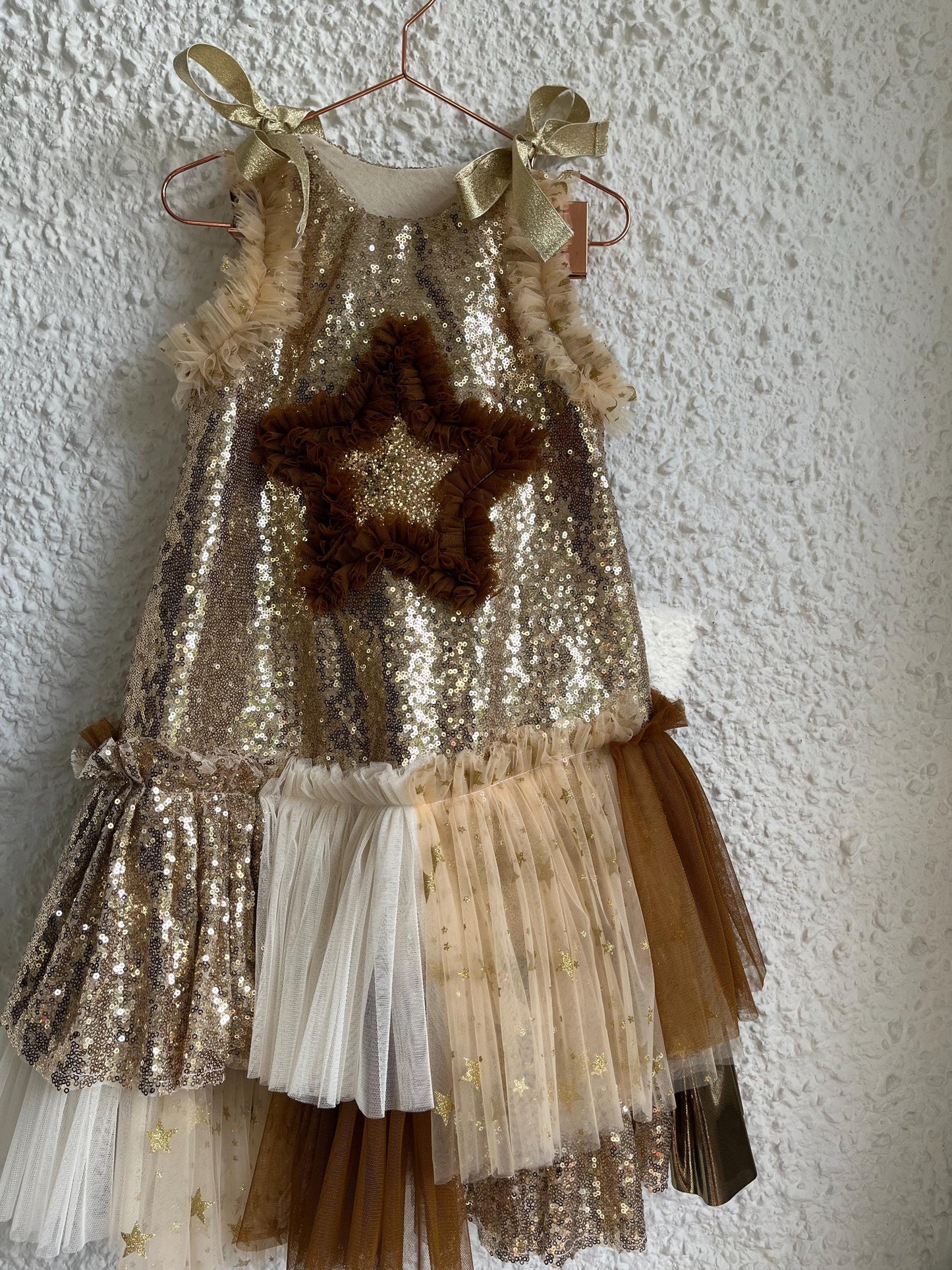 christmas sequin star dress