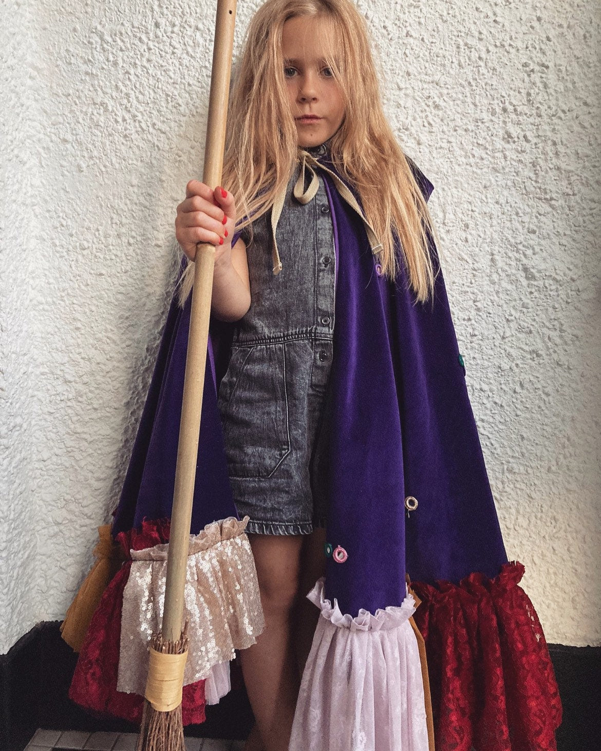 limited edition sarah sanderson hooded velvet cape