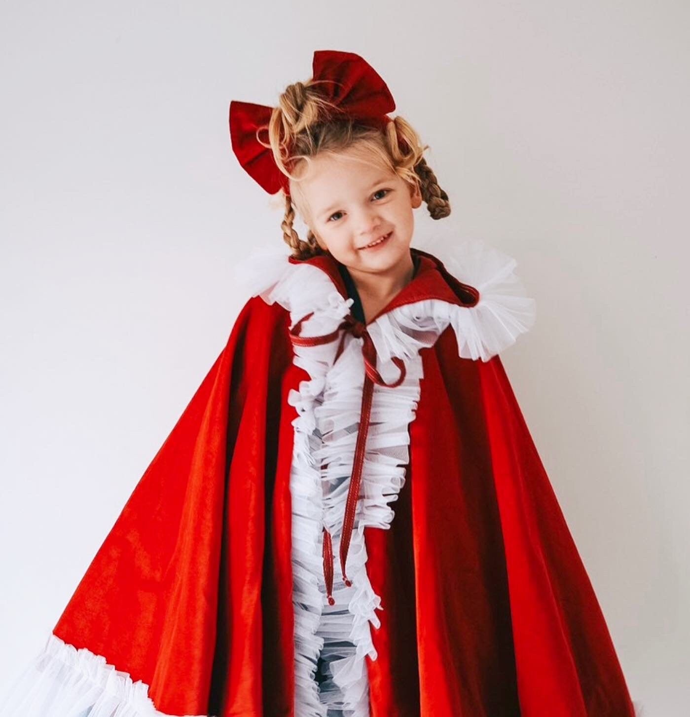 Santa Baby hooded kid cape