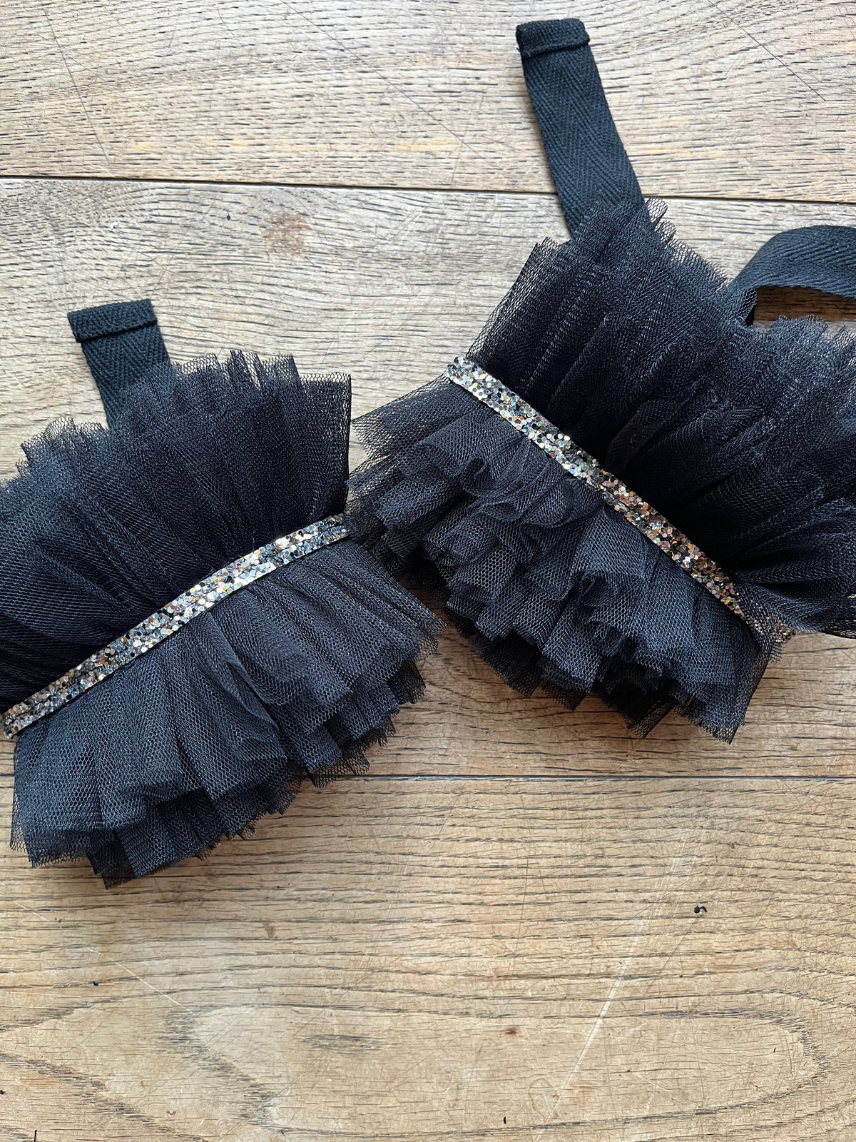 Pretty Kitty ruffle wrist cuffs