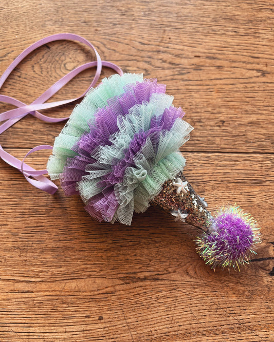 mermaid ruffle party hat