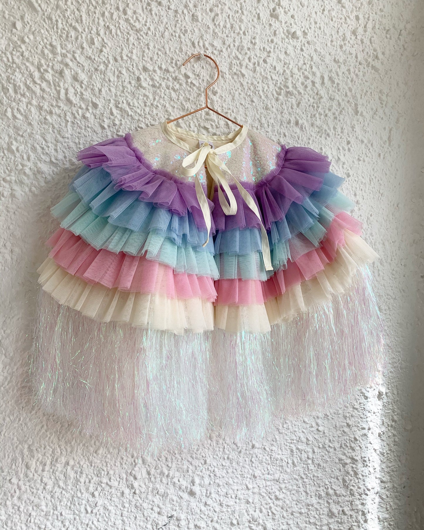 Adult unicorn textured cape