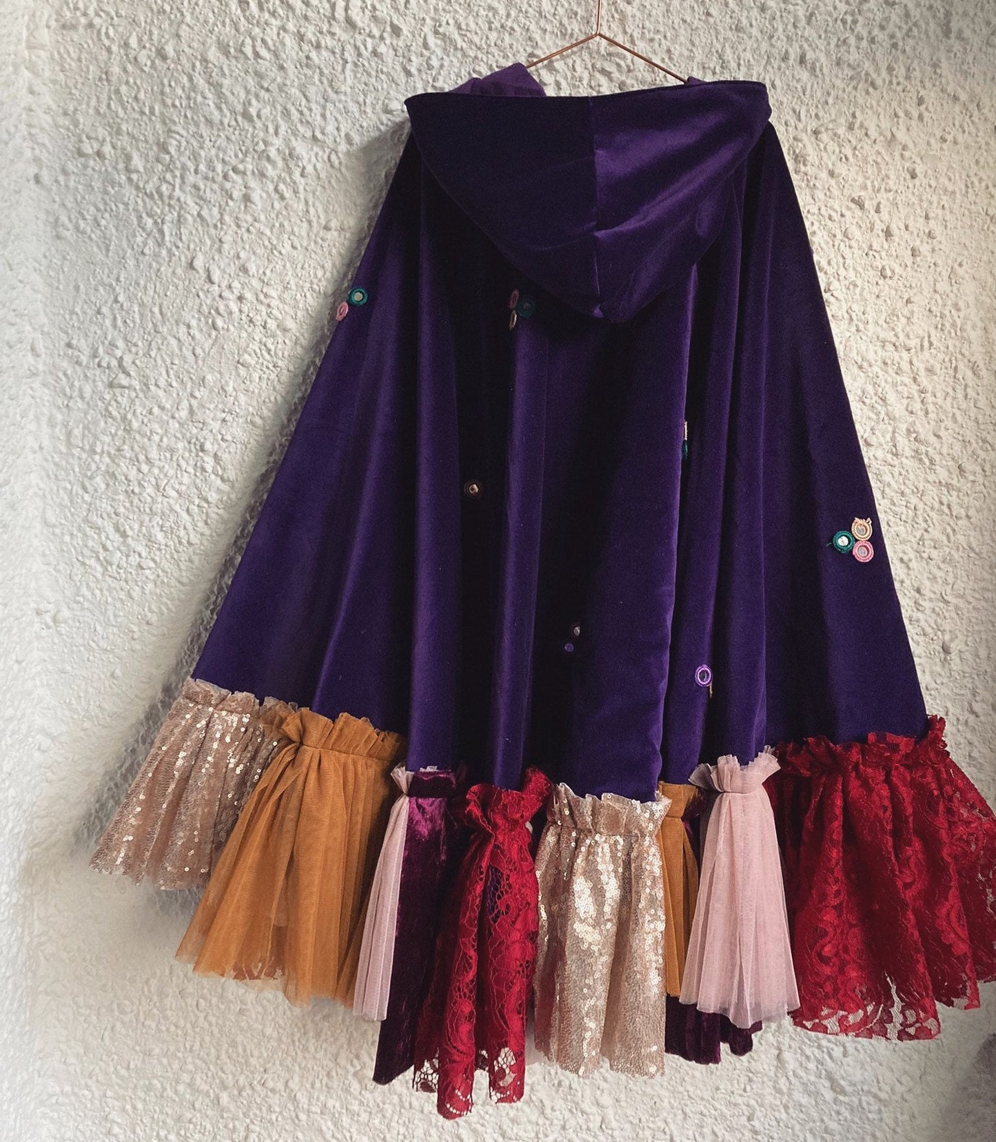 limited edition sarah sanderson hooded velvet cape