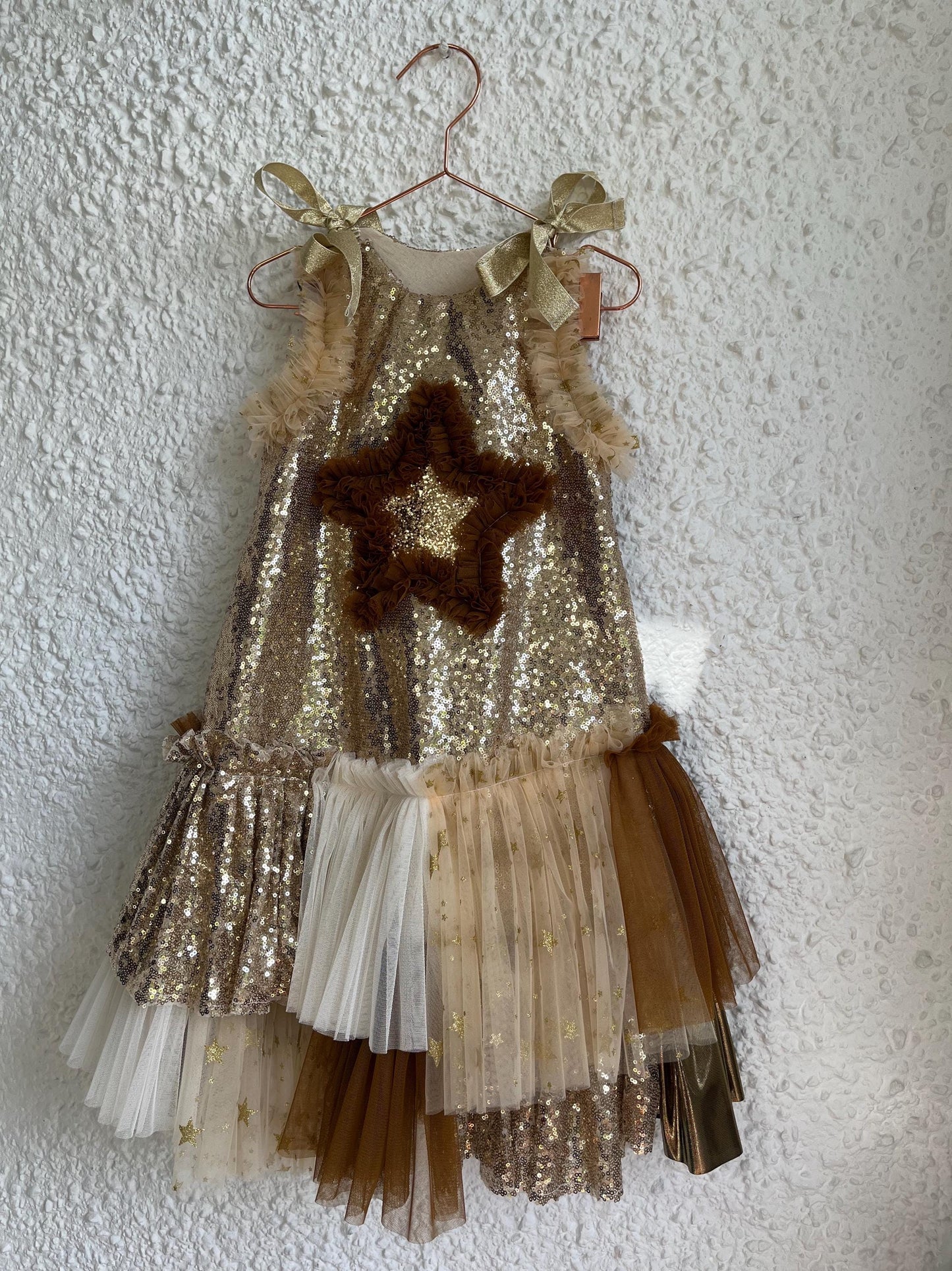 christmas sequin star dress