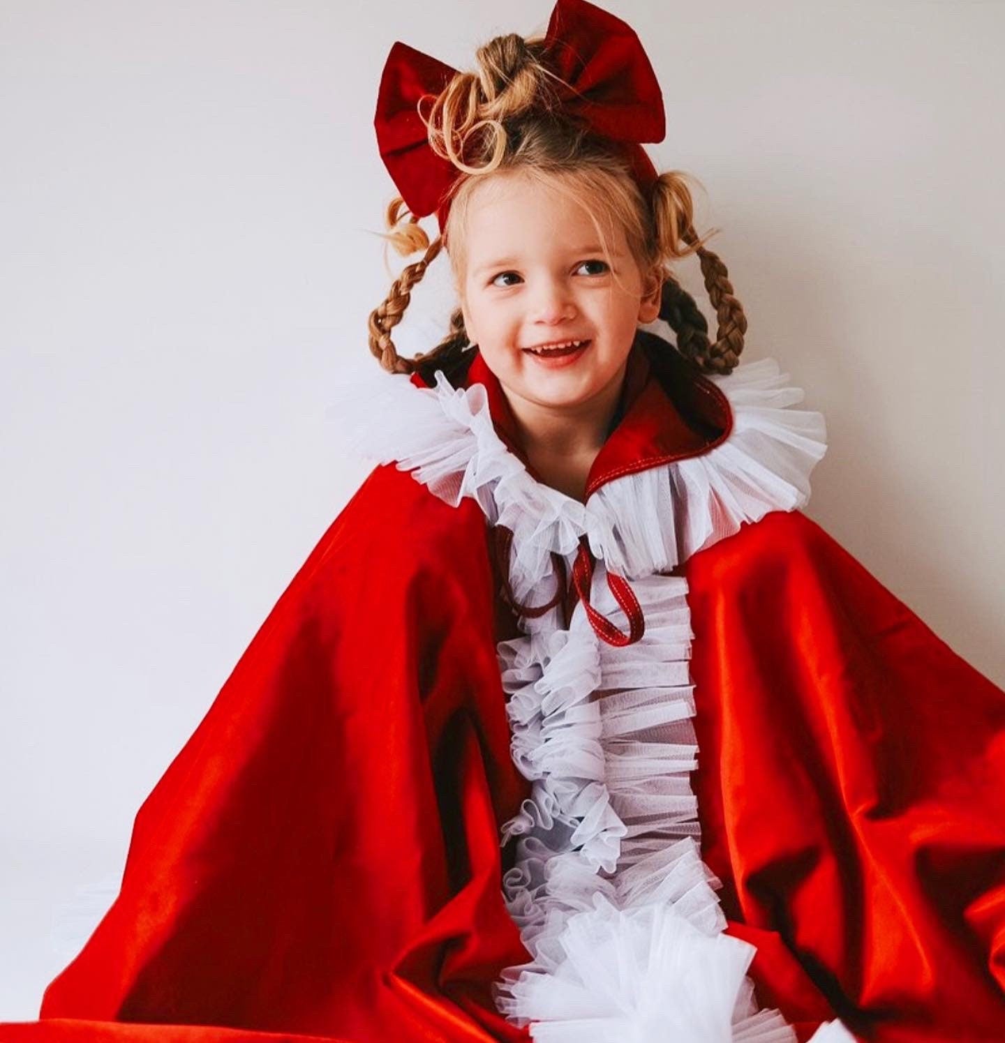 Santa Baby hooded kid cape