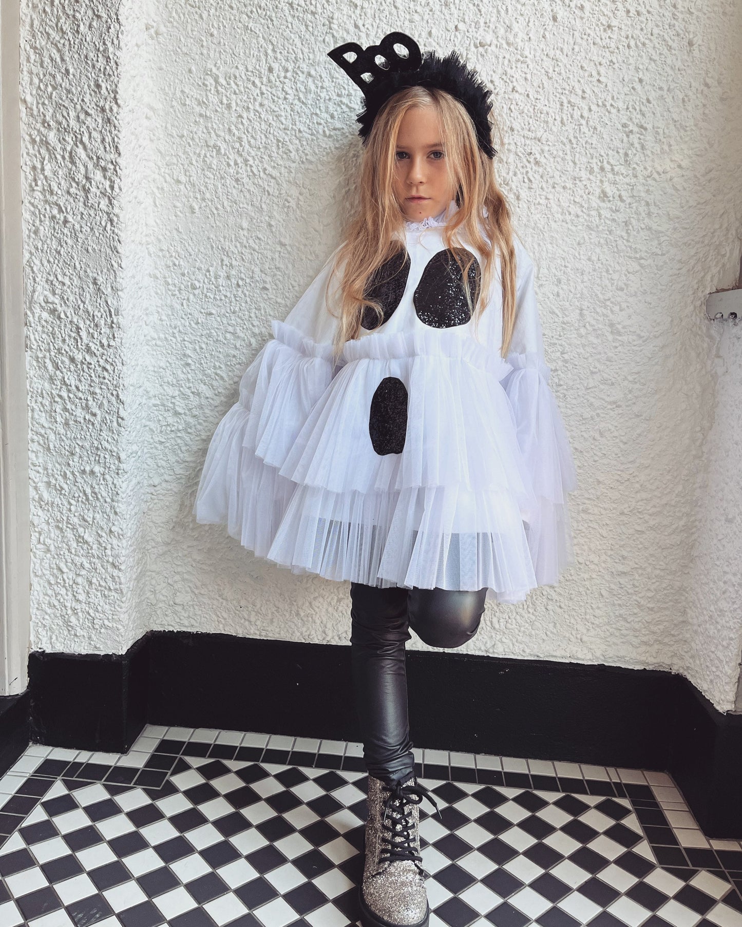 kid ghost tie back cape
