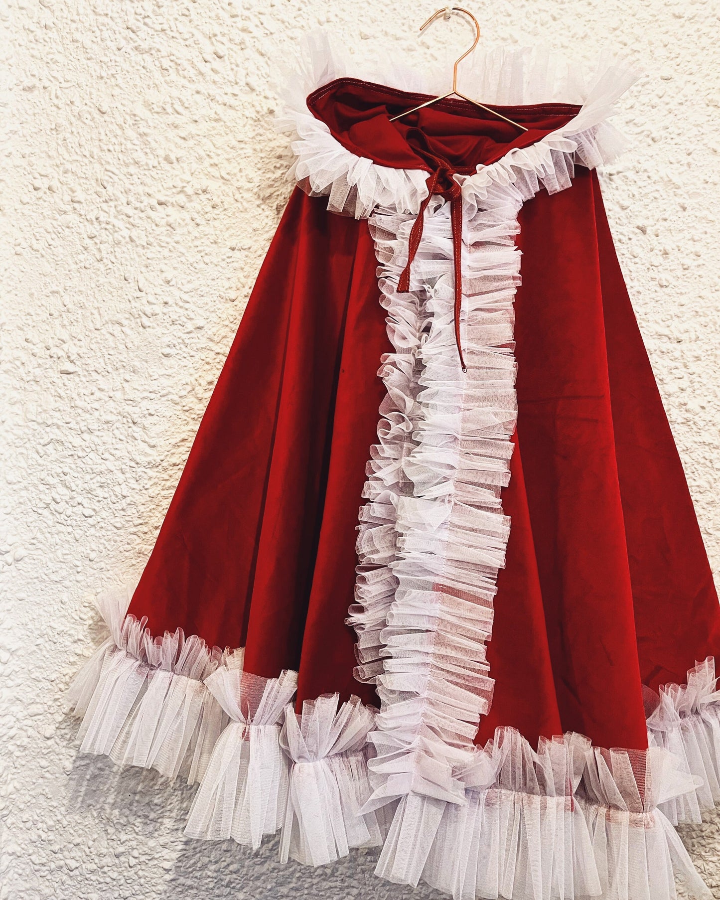 Santa Baby hooded mini cape