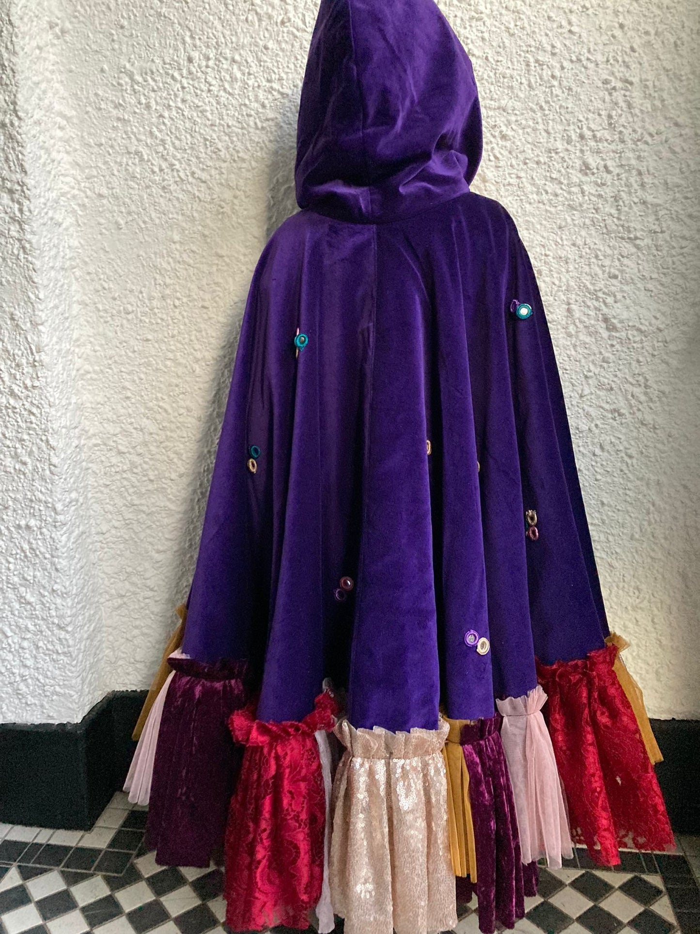 limited edition sarah sanderson hooded velvet cape