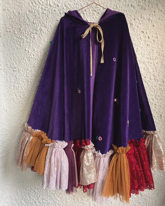limited edition sarah sanderson hooded velvet cape